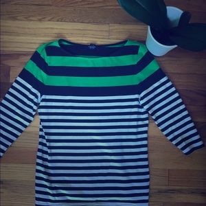 Chaps Striped Long Sleeved Shirt